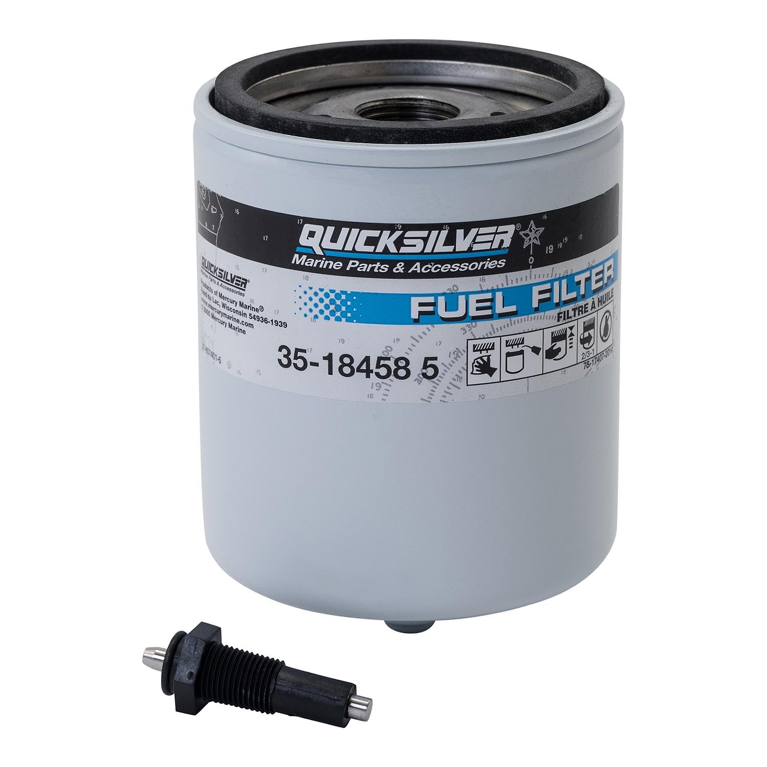 Amazon.com: Quicksilver 18458Q3 Water Separating Fuel Filter Kit